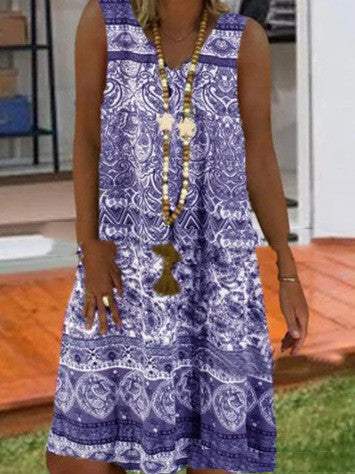 Fashion Printed Sleeveless