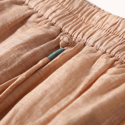 Lightweight Elegant Ramie Women's Pants