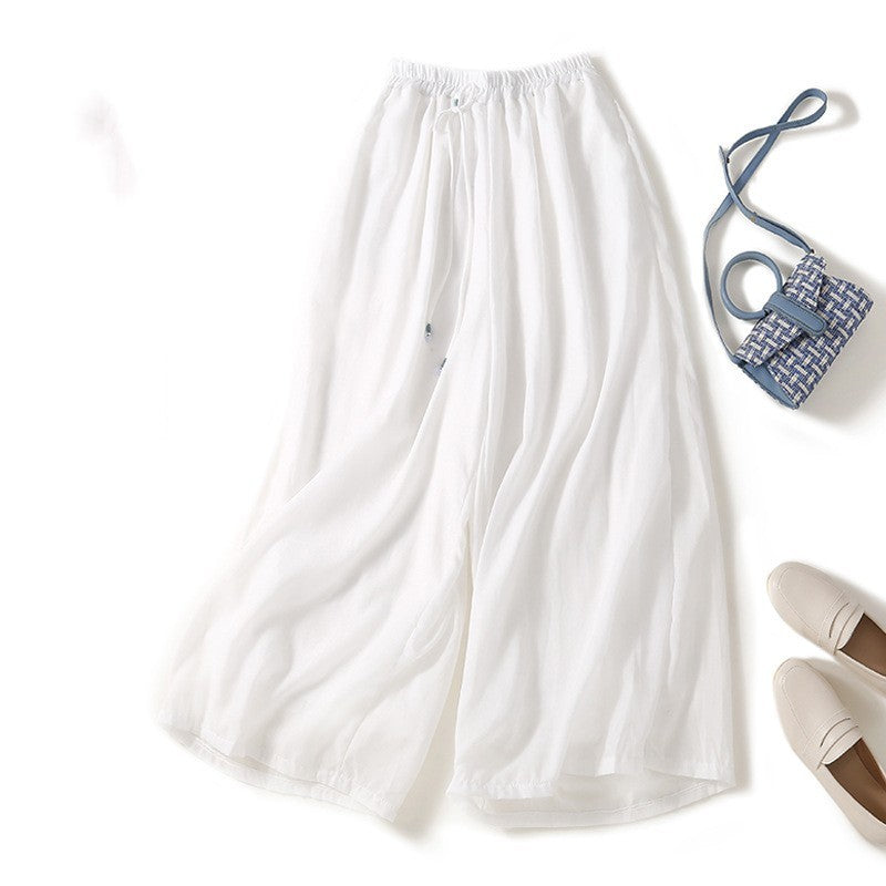 Lightweight Elegant Ramie Women's Pants