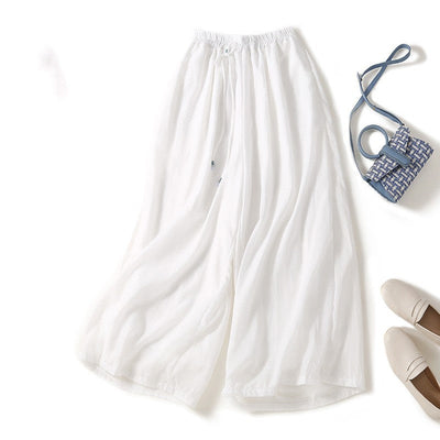 Lightweight Elegant Ramie Women's Pants