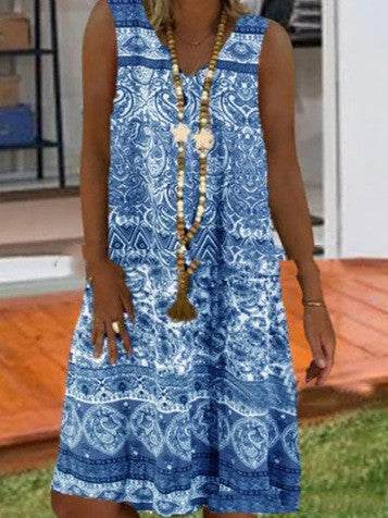 Fashion Printed Sleeveless