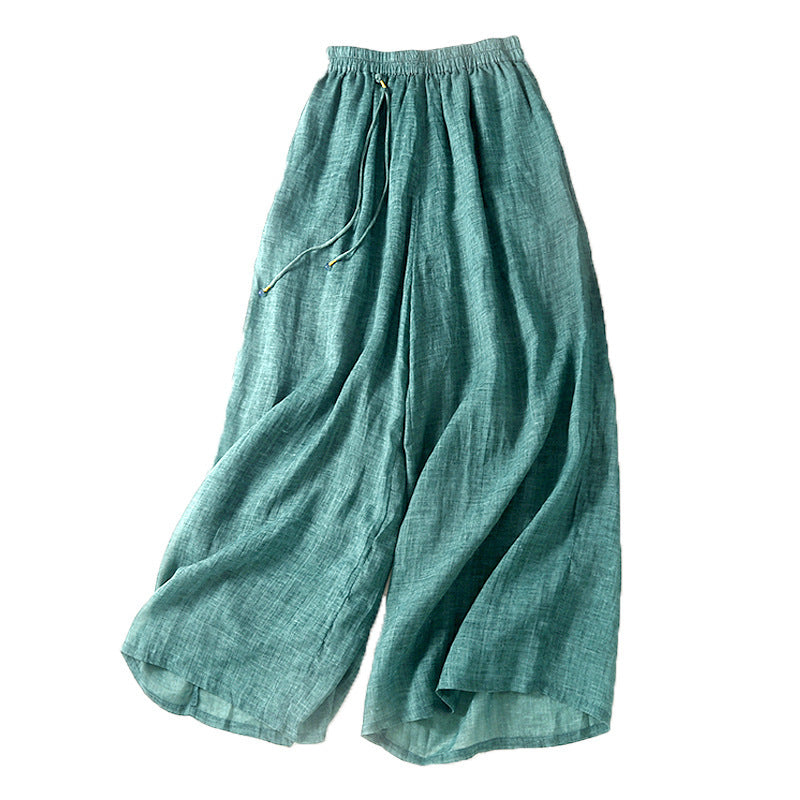 Lightweight Elegant Ramie Women's Pants