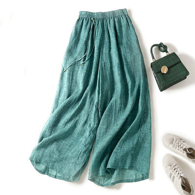 Lightweight Elegant Ramie Women's Pants