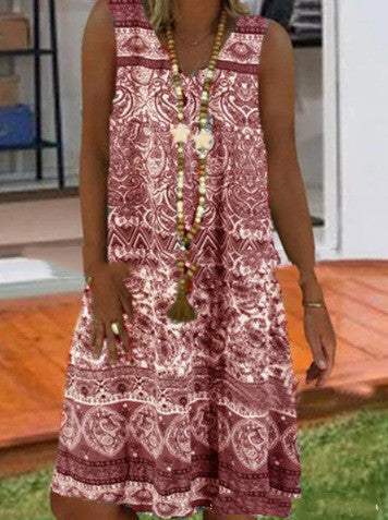 Fashion Printed Sleeveless