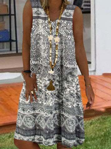 Fashion Printed Sleeveless